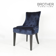 Moderne italienische Esszimmerstühle samt blauen Ring zurück Stuhl